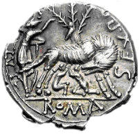 Glosario de monedas romanas. LUPERCA. 10