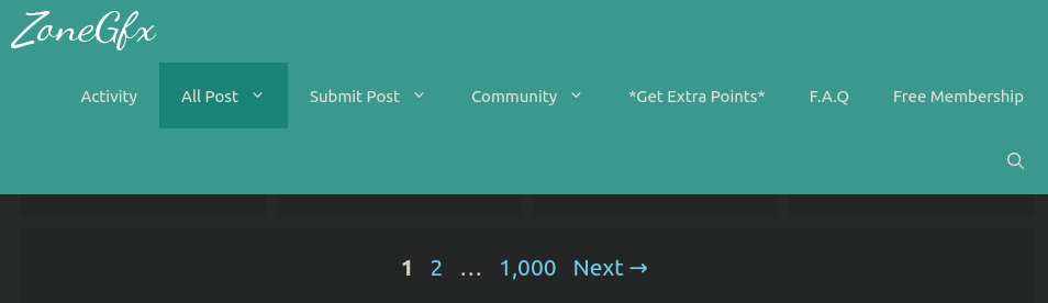 1000 pages screenshot