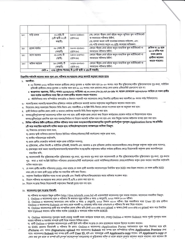 Department of Environment (DOE) Job Circular 2022 PDF-2