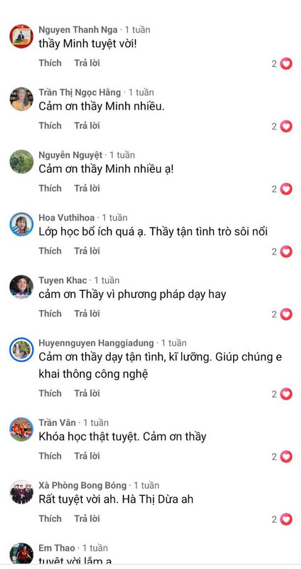 Feedback từ học viên 3