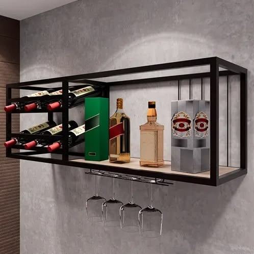 Adega suspensa moderna decoração industrial