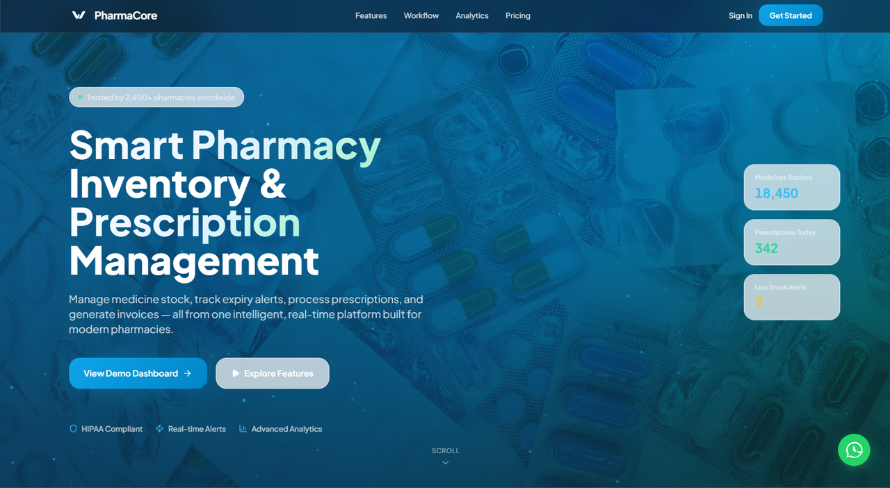 PharmaCore – Pharmacy Inventory & Prescription Management System