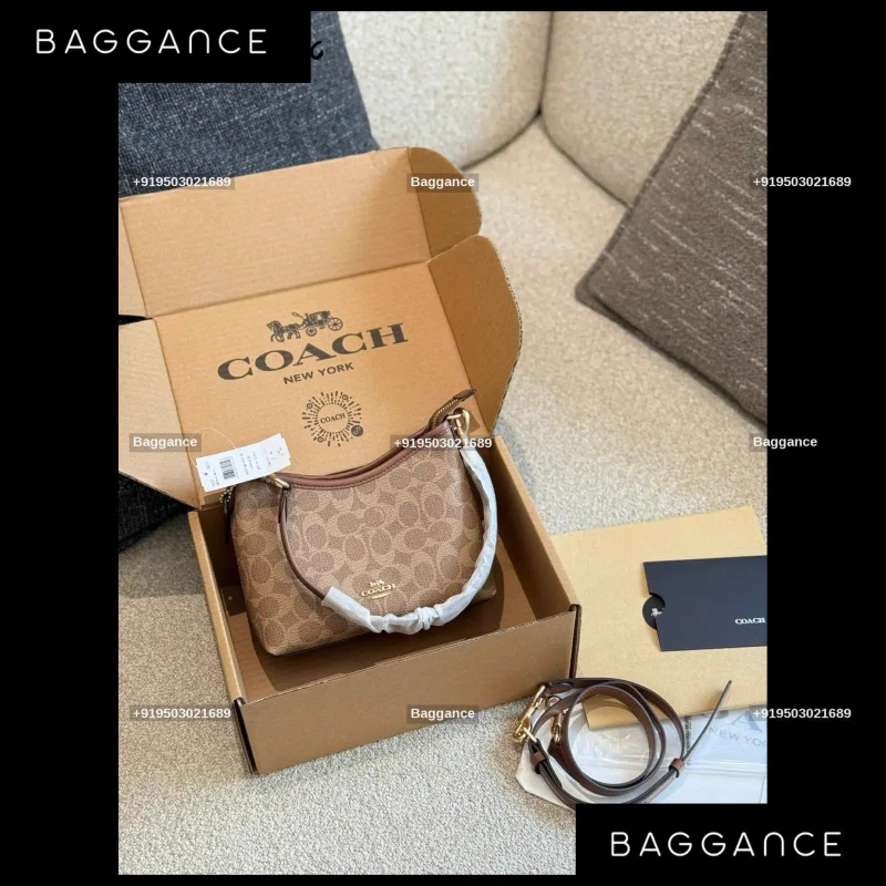 Coach Mini Wanderer Bag – Brown | Size 19cm | Full Box