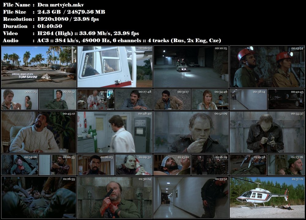 Den mrtvých / Day of the Dead (1985)