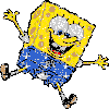 spongebob being sparkly