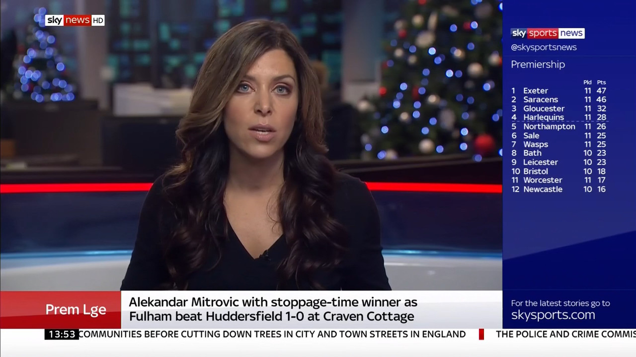 30 December - 13.00.00 - Sky News. Live coverage of main weekend