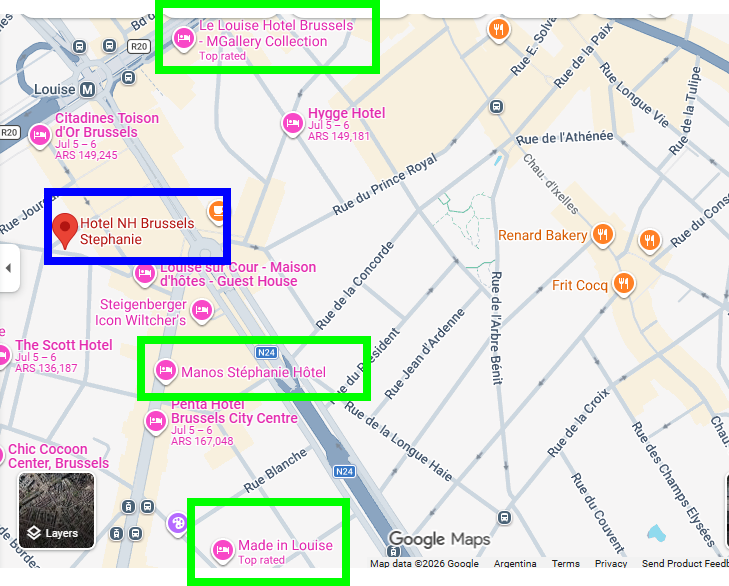 Re: Alojamiento en Bruselas - Hoteles, Hostels, B&B (1)