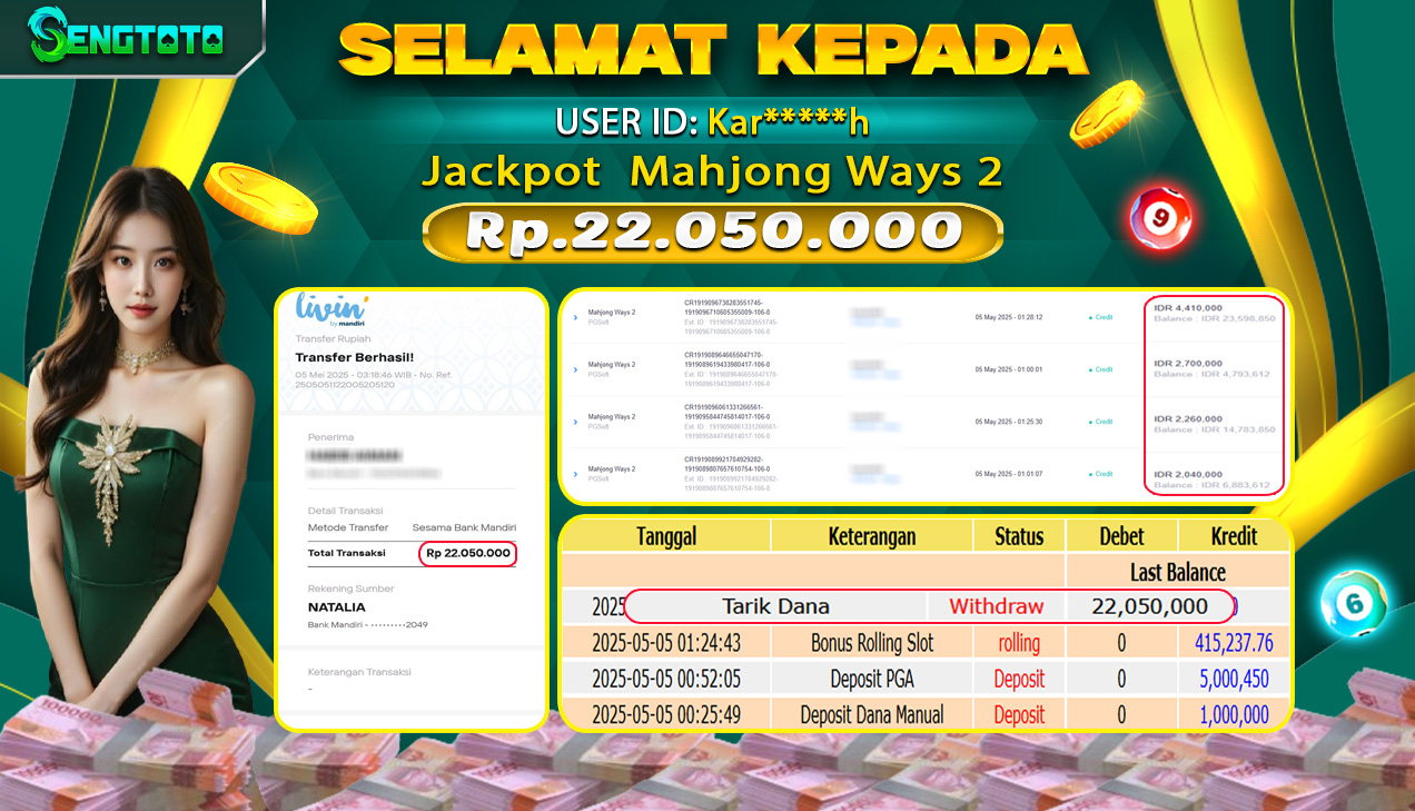 BUKTI PEMBAYARAN SLOT MAHJONG WAYS 2