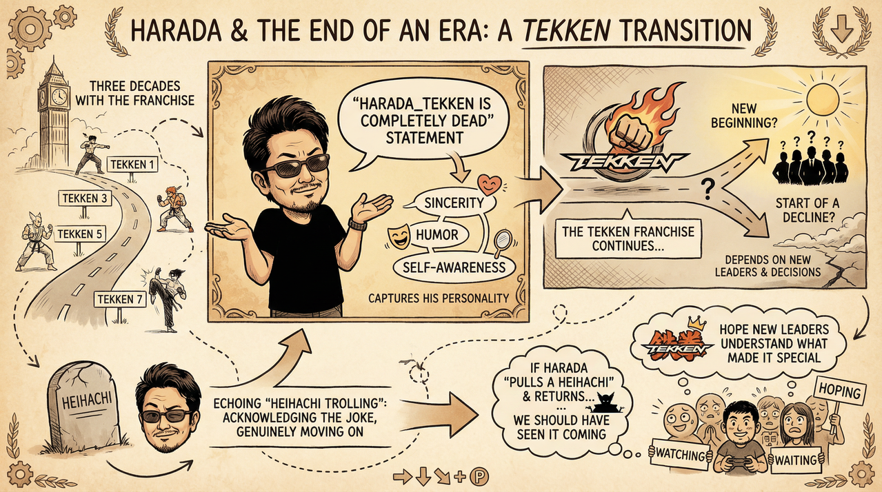 Gaming farewell announcement concept