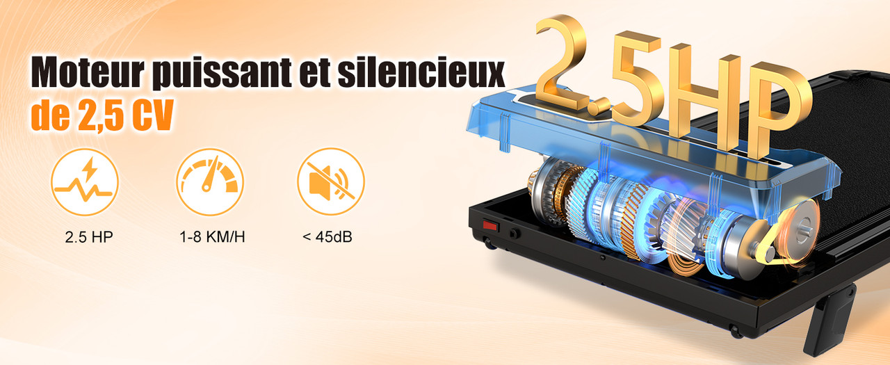 Tapis De Course Pliable Avec Pente - Pour Maison Et Bureau, Silencieux Et Compact
