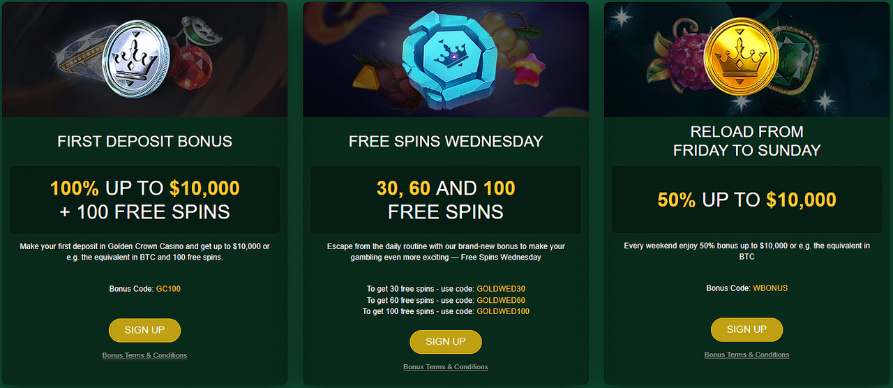 Golden Crown Casino: Guide for using bonuses 3 Maximizing your wins: guide to Golden Crown Casino's bonuses
