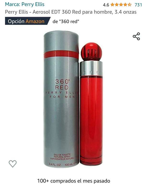 Amazon: Perry ellis 360 red para hombre