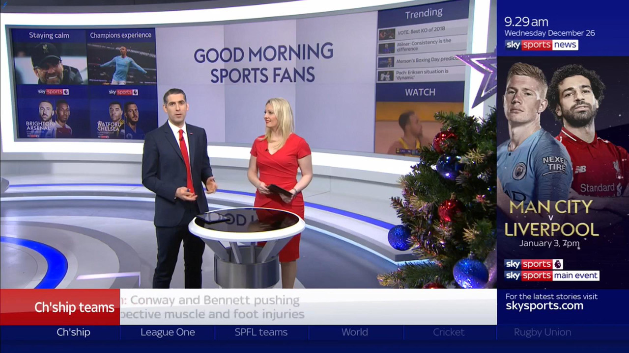 26 December - 09.00.00 - Good Morning Sports Fans. Round-up of t