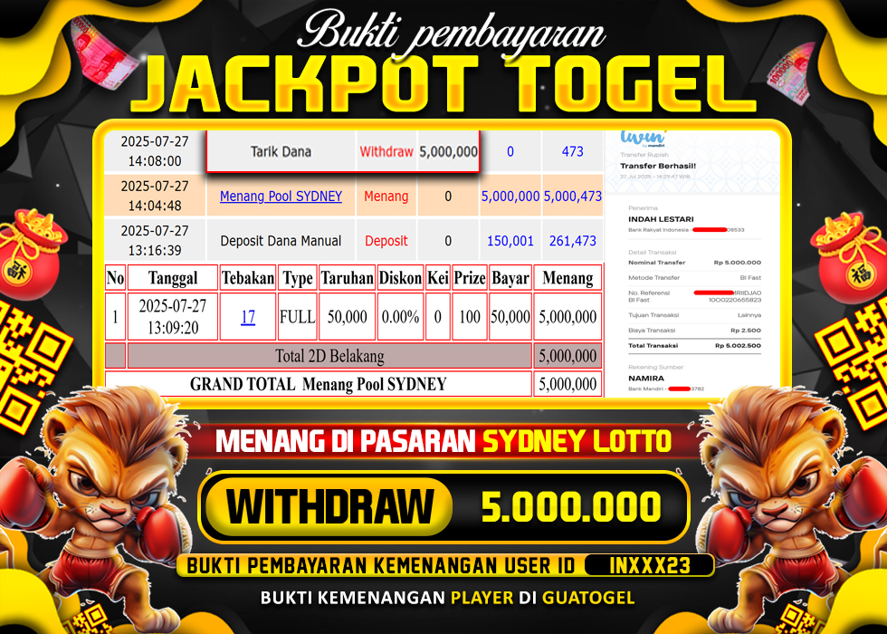 BUKTI JACKPOT LUNAS GUATOGEL