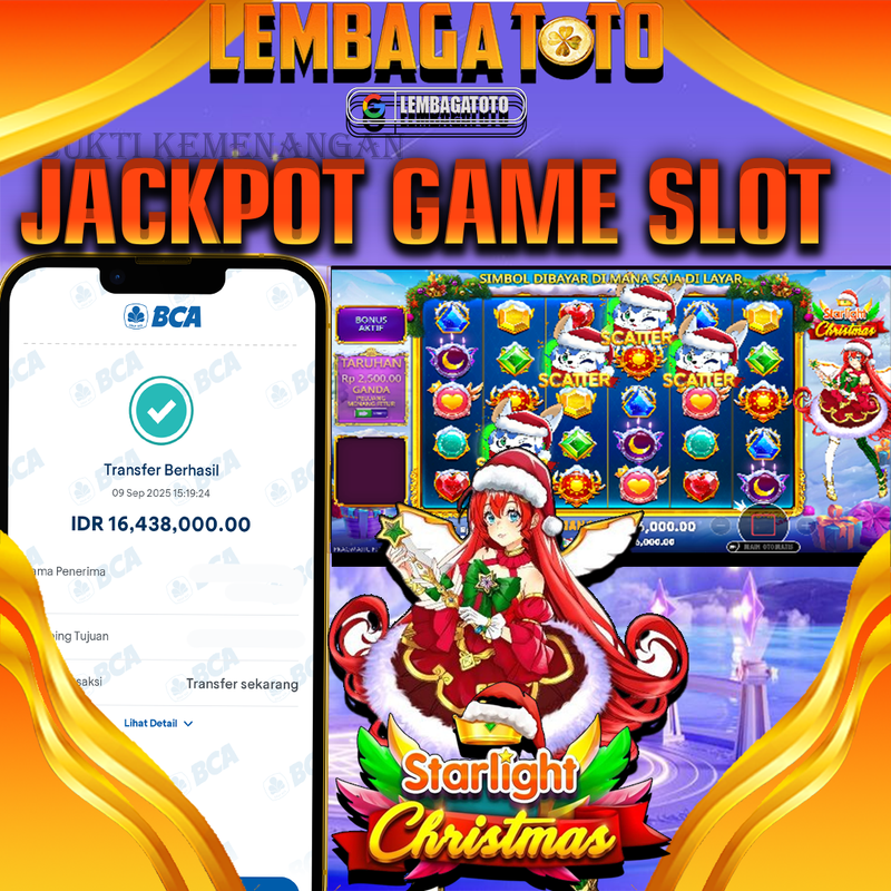 BUKTI JACKPOT 10 SEPTEMBER LEMBAGATOTO STARLIGHT PRINCES CRISTMAS  Rp.16.438.000,- LUNAS