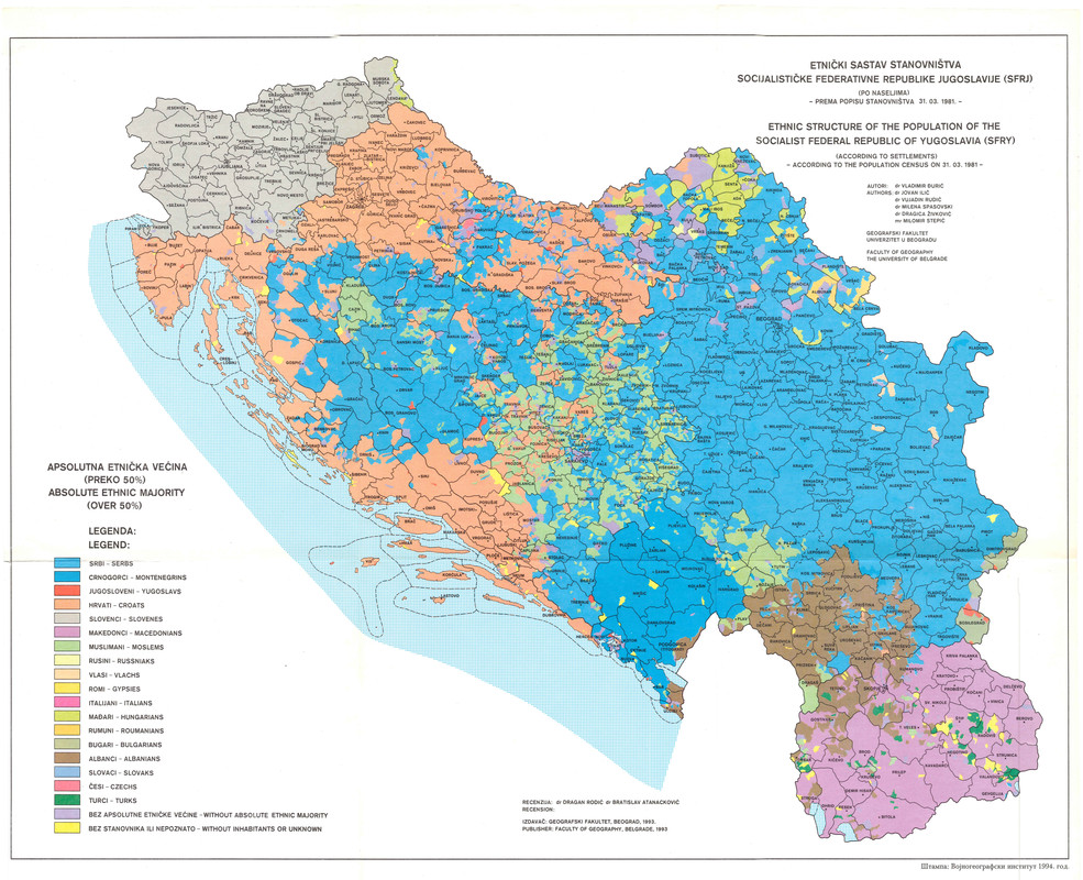 Etnički sastav SFRJ-1981