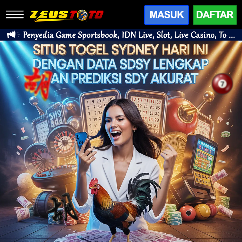 ZEUSTOTO: Situs Togel Sydney Hari Ini dengan Data SDY Lengkap dan Prediksi SDY Akurat image 1