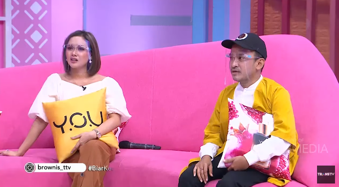 Cita Citata dan Ruben Onsu di acara Brownis
