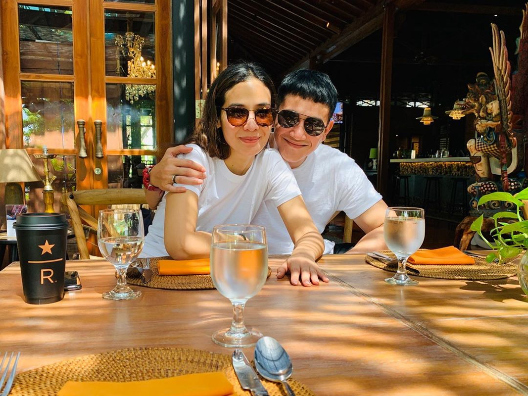 Pasangan Marsha Timothy dan Vino G Bastian