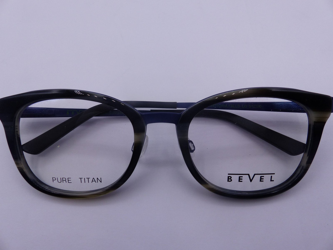 BEVEL 2546 VICTORIA FALLS LIQUORICE GRAIN WOMENS EYEGLASSES FRAMES SZ 51-20-135