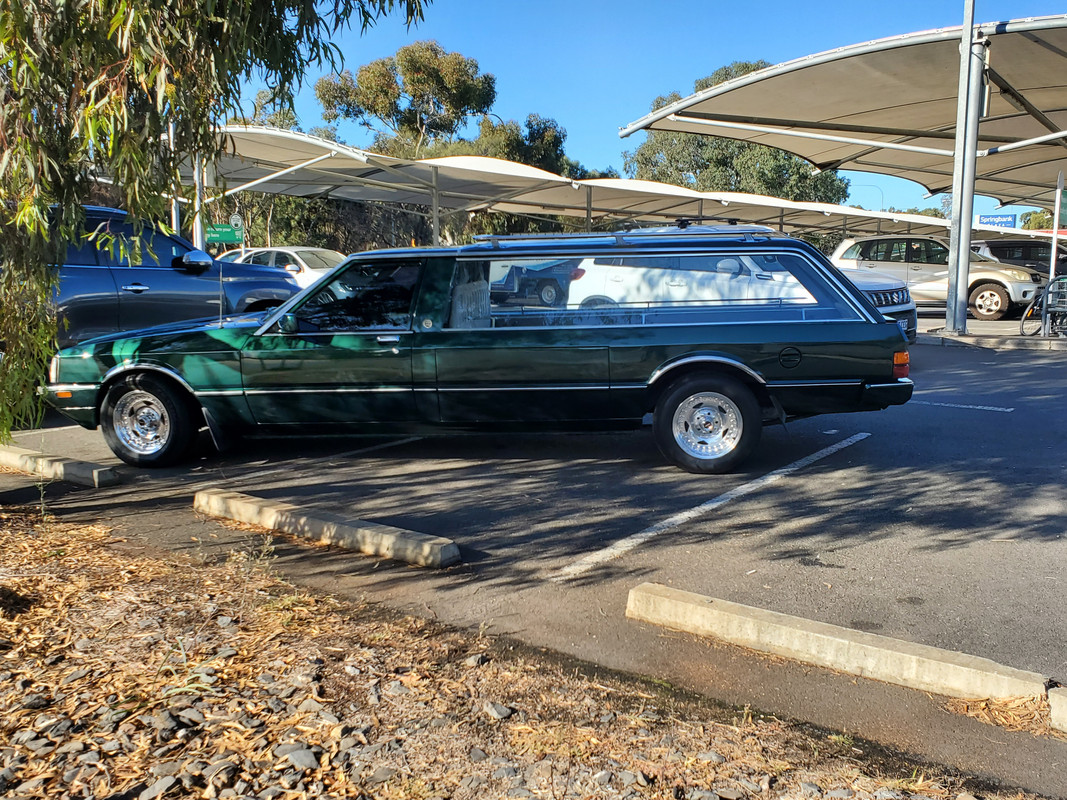 XF Ford hearse side