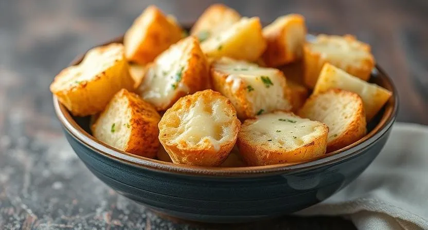 Гренки с сыром и чесноком