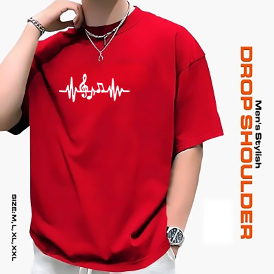 মেনস স্টাইলিশ ড্রপ শোল্ডার- t-shirt: আভিজাত্য আর আরামের সেরা মিশ্রণ