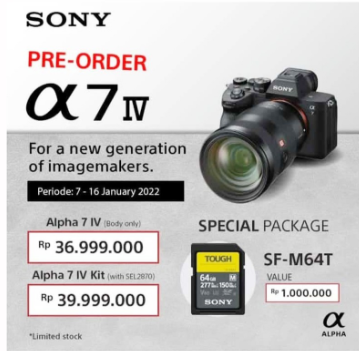 jual Sony A7IV Sony a74 Sony A7 IV Mirrorless Camera with 28-70mm Lensa KIT 28-70MM