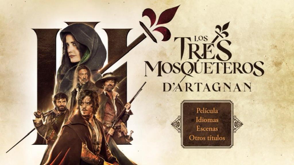 LES TROIS MOUSQUETAIRES D ARTAGNAN MENU - Los tres mosqueteros: D'Artagnan [2023] [Aventuras, romance] [DVD9] [PAL] [Leng. ESP/FRA] [Subt. Español]