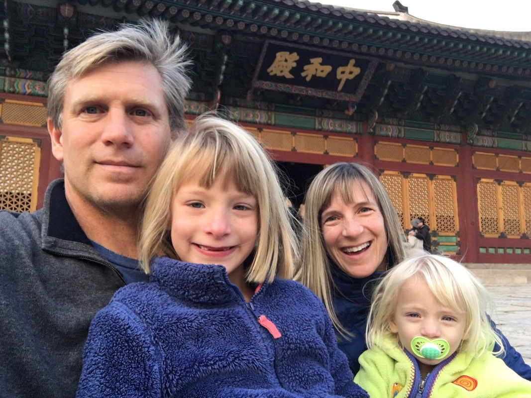 Zoltan Istvan with his wife and children