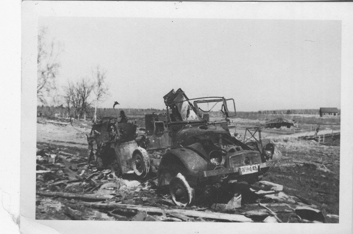 Panzerjäger Abt.14 Vormarsch zerstörte Krupp-Pro