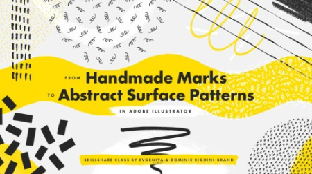 From Abstract Handmade Marks on Paper to Seamless Surface Patterns in Illustrator