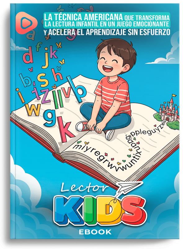 Niños jugando con letras