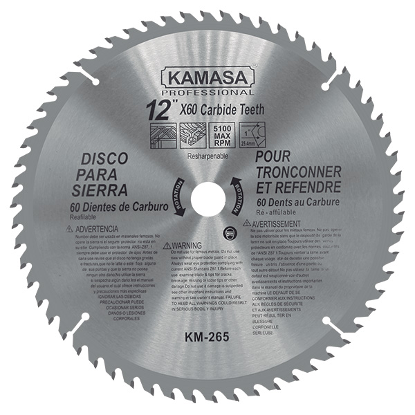 DISCO PARA SIERRA 12"X60T KAMASA