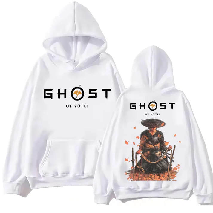 Ghost of Yotei Atsu Sakai Clan White Hoodie