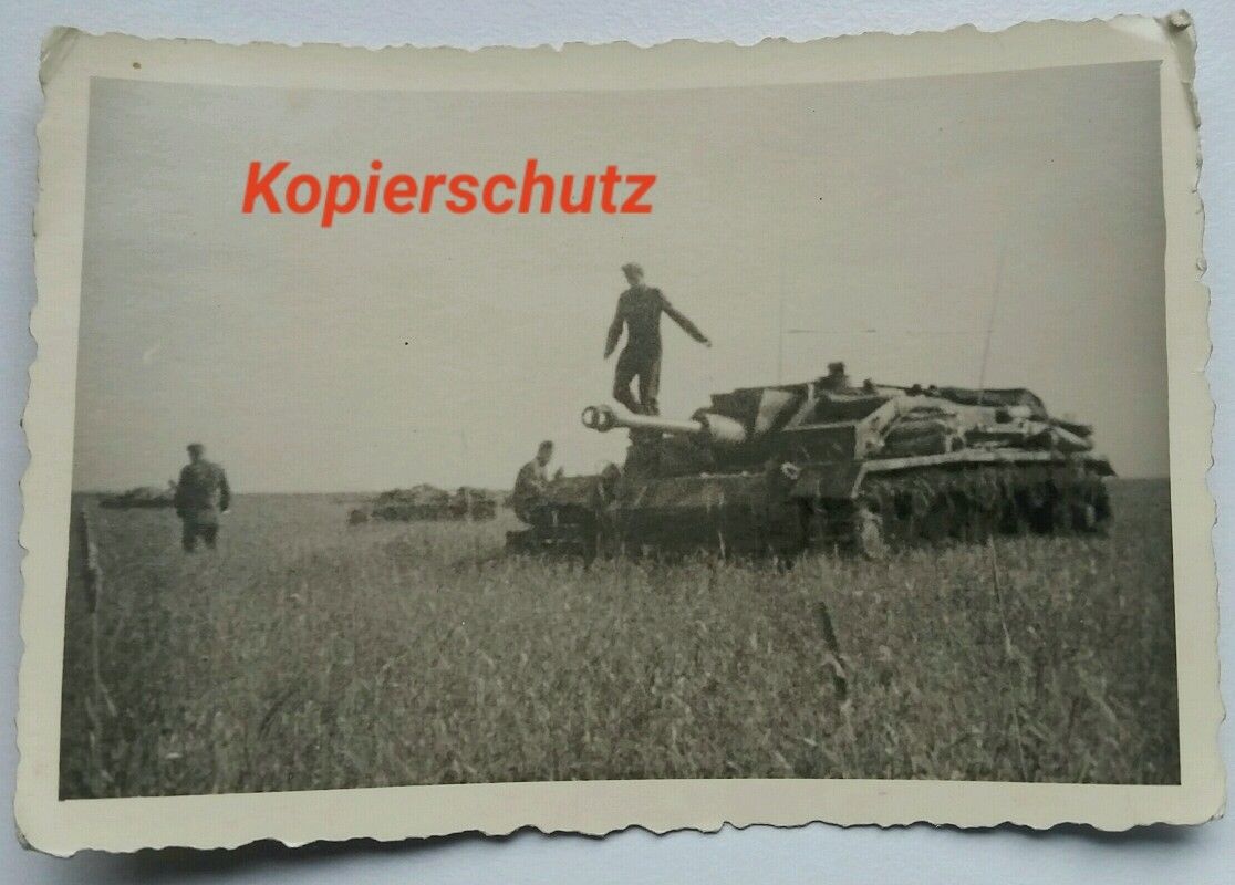 Orig.Foto Panzer Sdkfz Stug Sturmgeschütz Abteil