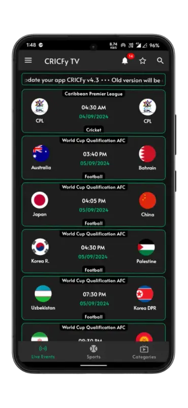 Download Cricfy TV APK