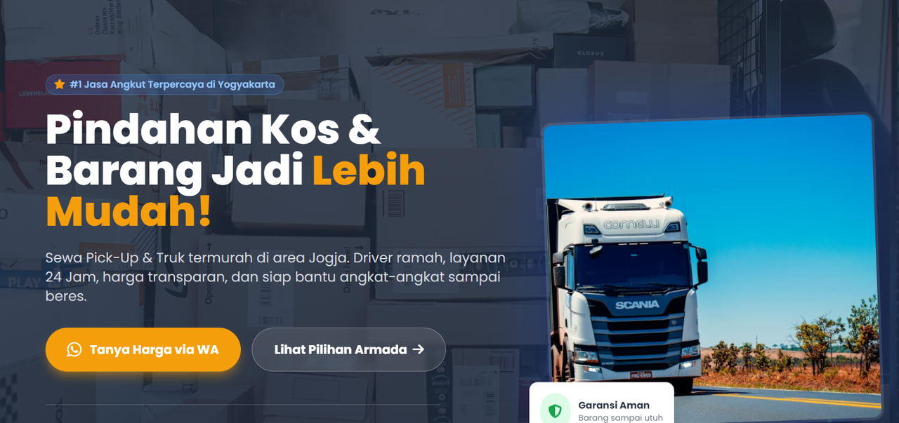 Website Jasa Angkut Jogja