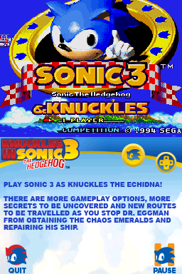 Kodewerx • View topic - Sonic Classic Collection [DS] Glitch