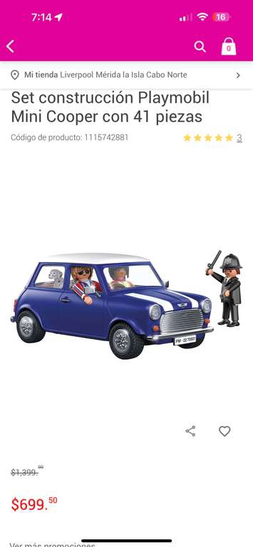 Liverpool: Set MINI COOPER —50 %