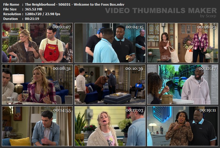 The Neighborhood - S06E01 - Welcome to the Foos Box.mkv