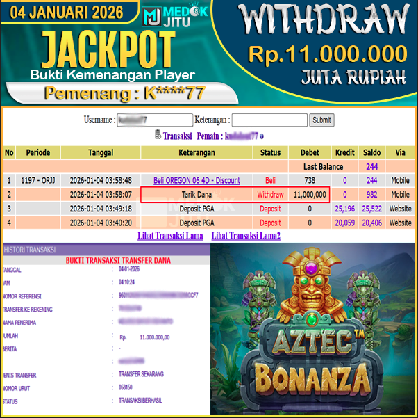 jackpot-permainan-slot-aztec-bonanza-pragmatic-play-rp11000000--dibayar-lunas-di-medokjitu