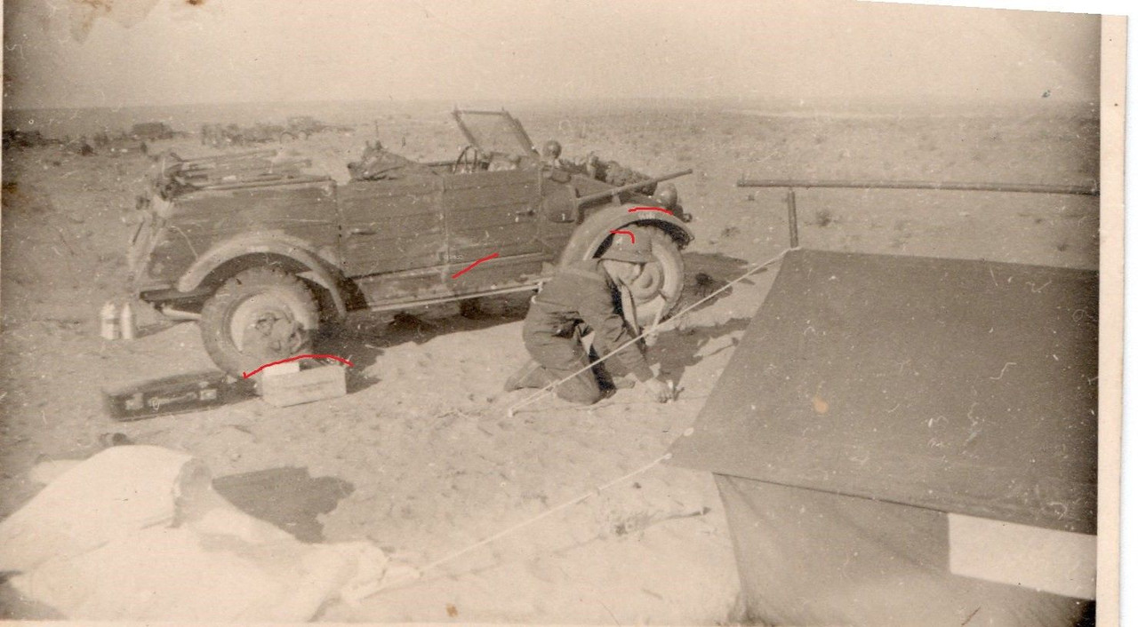 Foto Kübelwagen Afrika VW WK 2