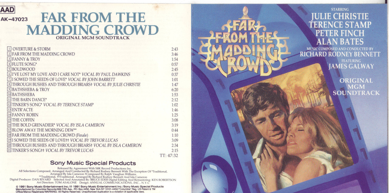 Far From the Madding Crowd OST from original 1967 movie EAC FLAC