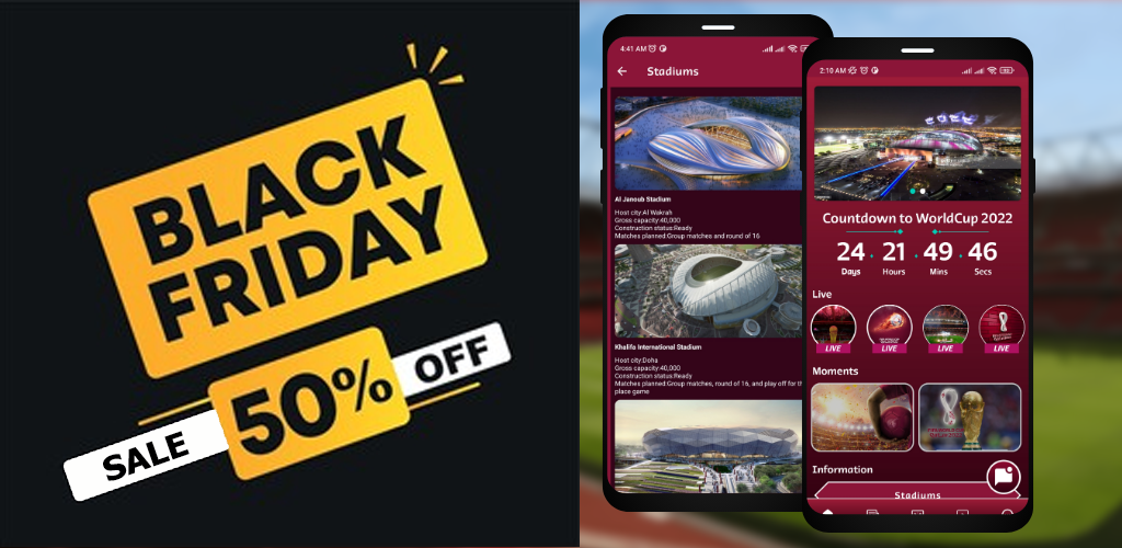 FIFA World Cup 2022 Qatar Live - Streaming, Goals & News with Realtime Firebase - Full App