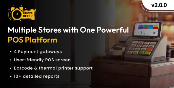 POS SaaS v2.1.0 Full Nulled - Multi-Store & Multi-Outlet Management!