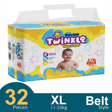 Savlon Twinkle Belt System Baby Diaper 32Pcs