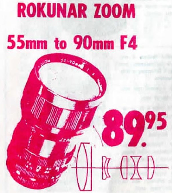 Tamron 55-90mm f/4 short zoom preset