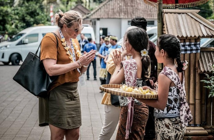 Field trip ke Desa Wisata Penglipuran diikutip oleh seluruh peserta World Tourism Day 2022.