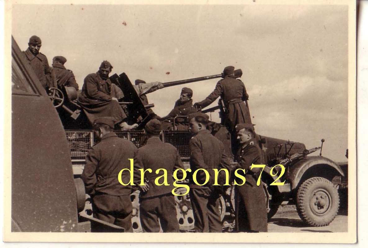 Geschütz Stellung Flak Kfz-Halbkette mehr